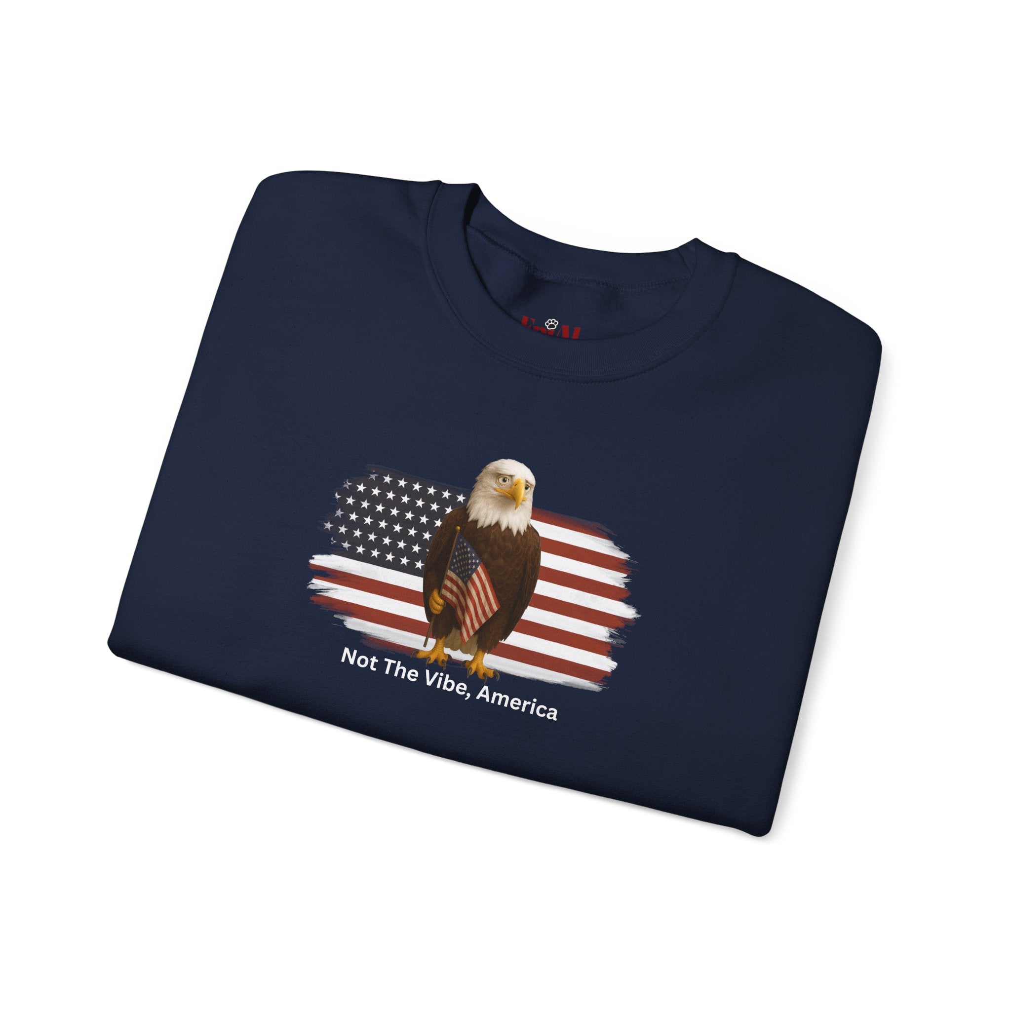 Not the Vibe, America – Political Parody Crewneck Sweatshirt