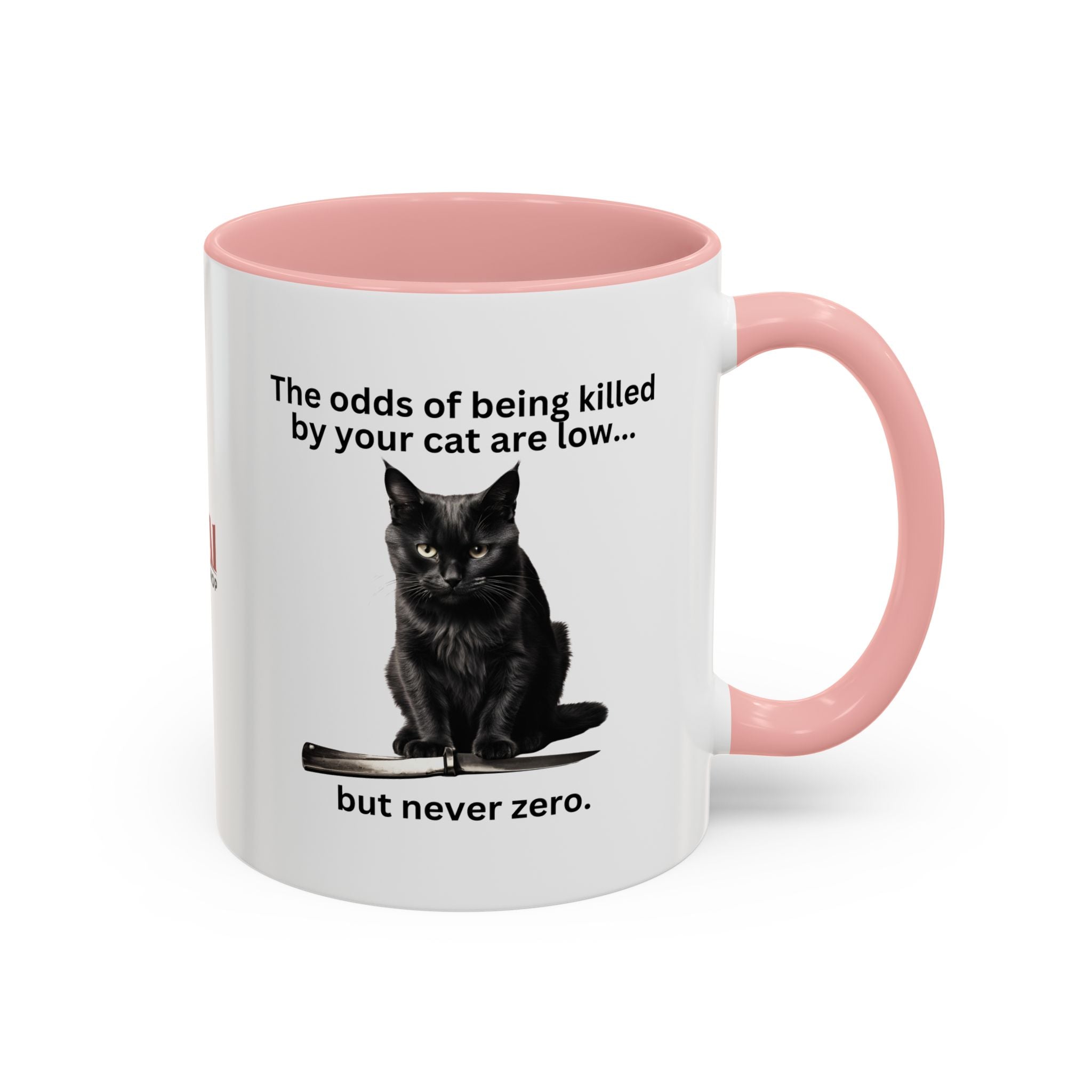 Photo depicting the ​Killer Cat Odds Accent Coffee Mug (11, 15oz) from EpiAl's Shop.
