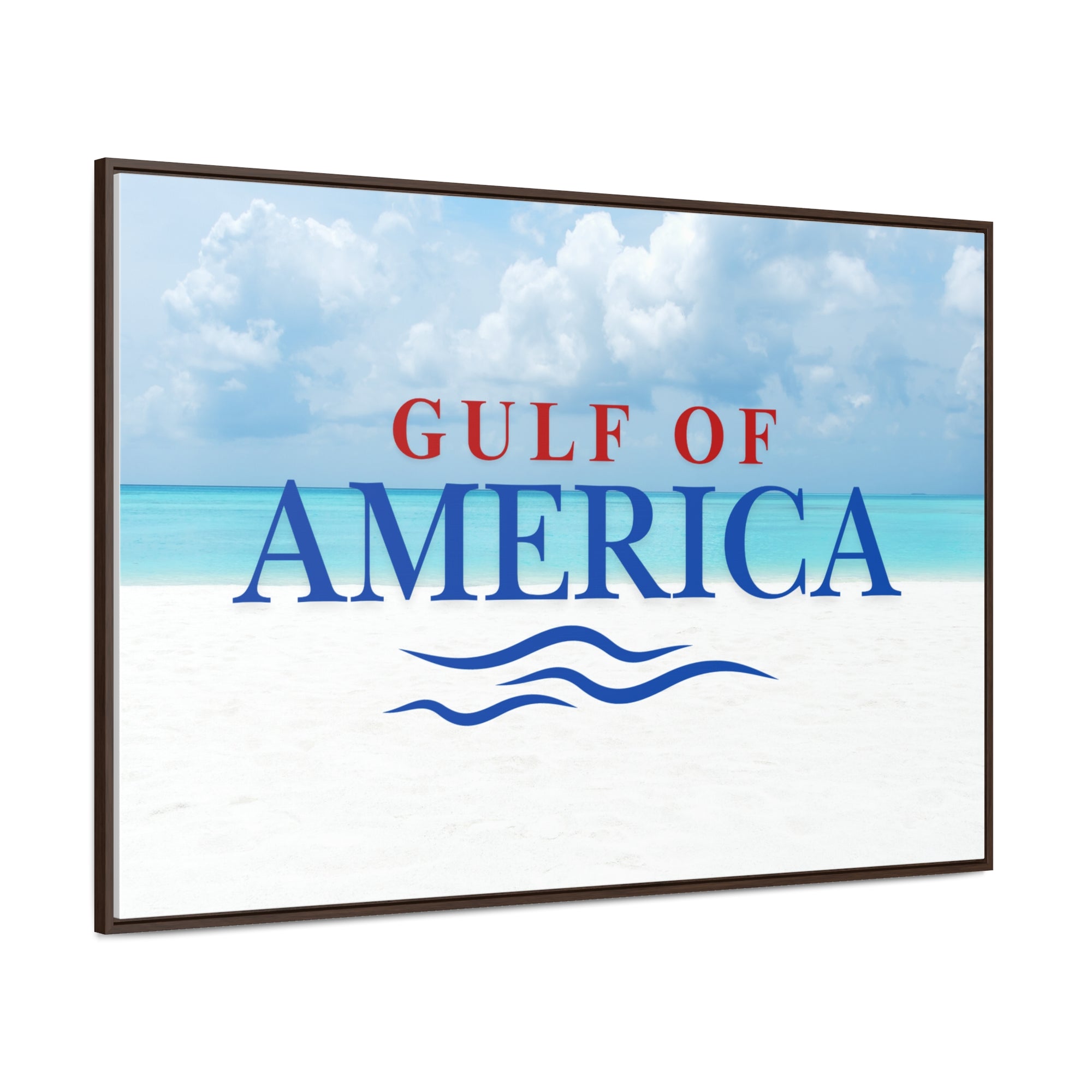 American Gulf Canvas Wrap - Coastal Wall Art for Beach Lovers