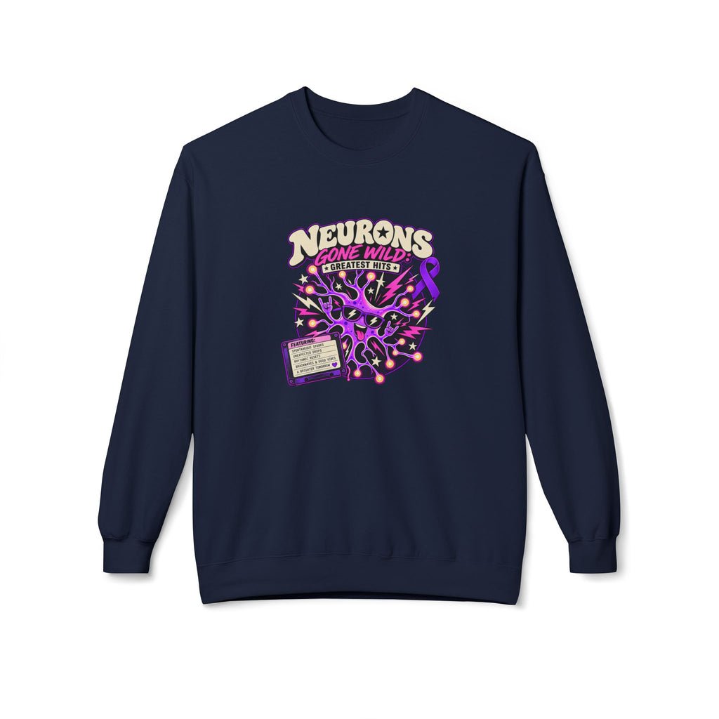 Neurons Gone Wild: Greatest Hits Epilepsy Awareness Sweatshirt