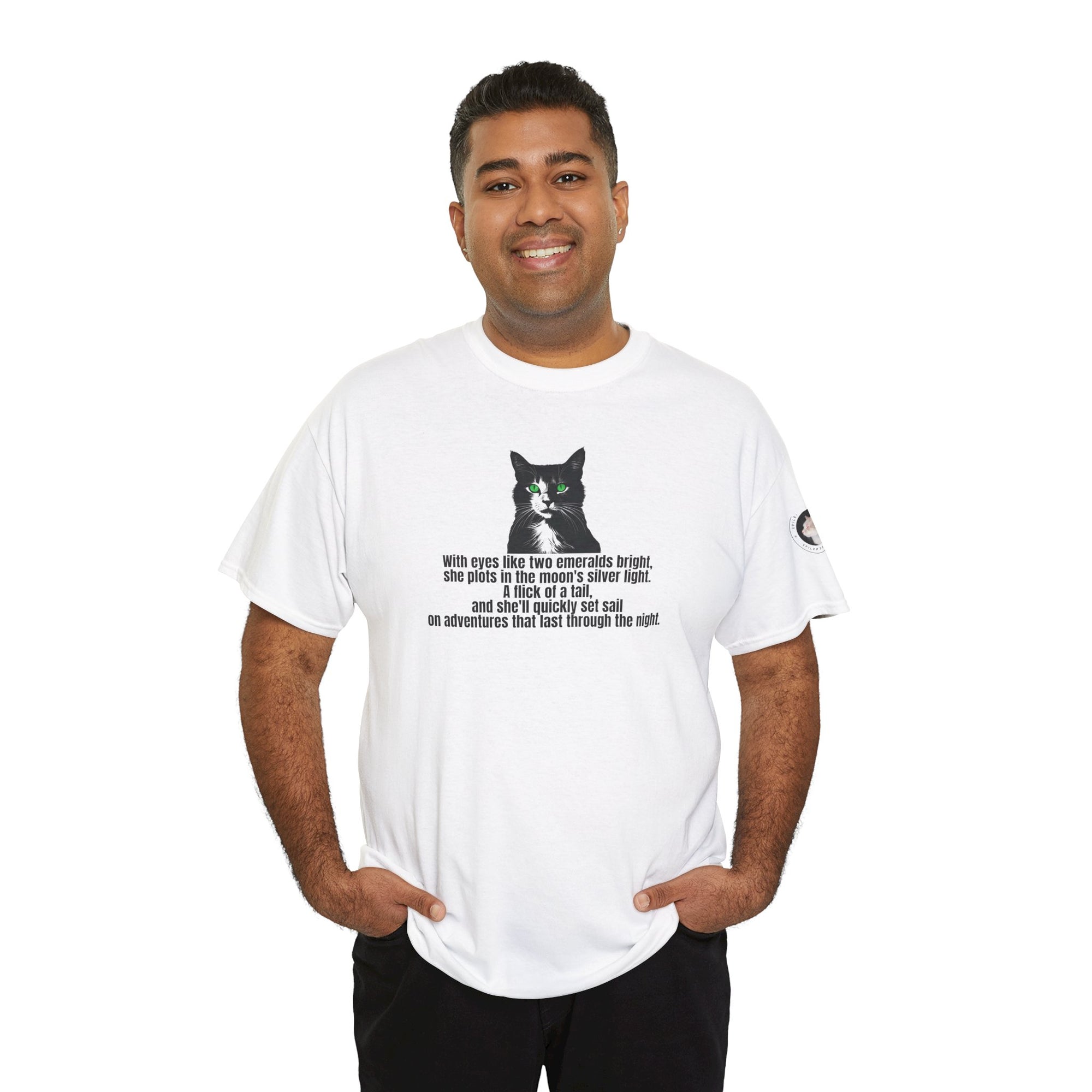 Emerald Eyed Mischief Unisex Heavy Cotton Tee