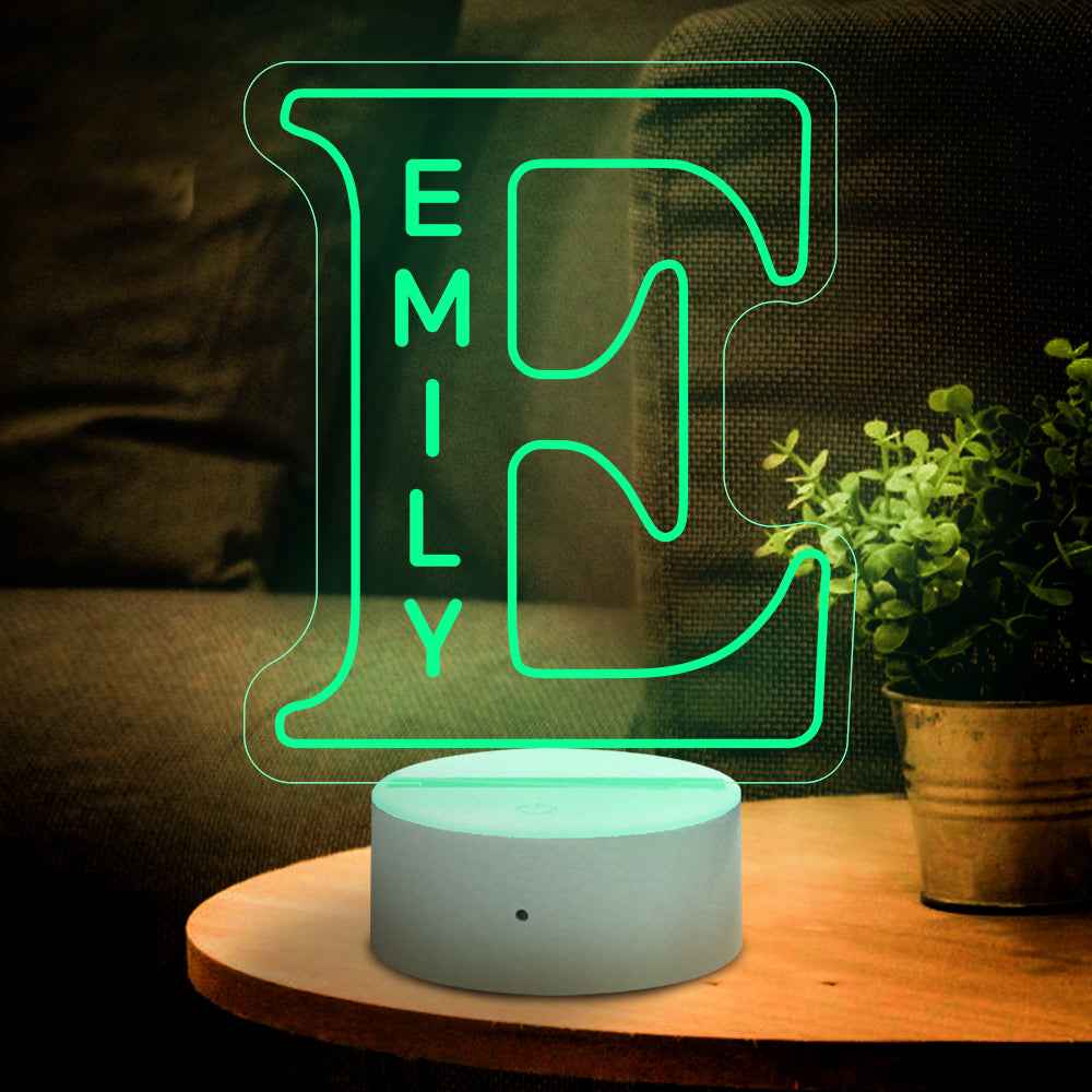 LED A–Z Personalized Lamp | “Yes, It’s Your Name. Obviously.”