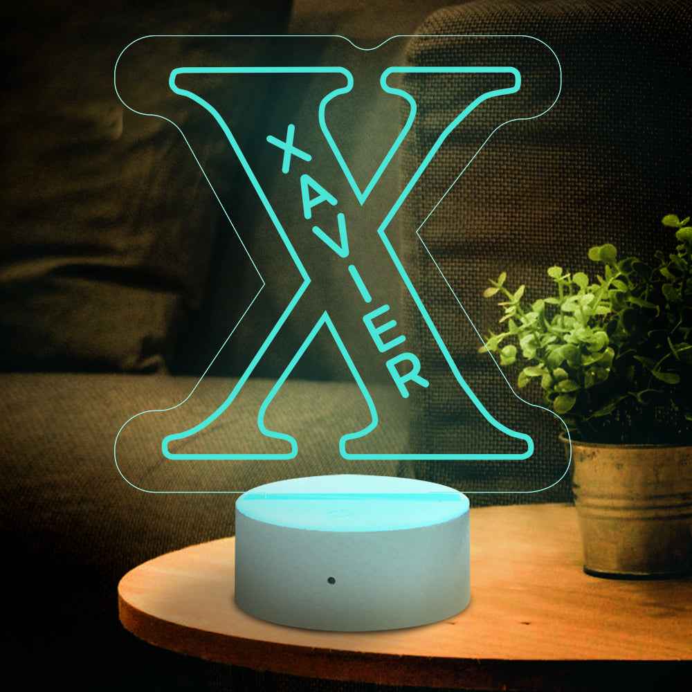 LED A–Z Personalized Lamp | “Yes, It’s Your Name. Obviously.”