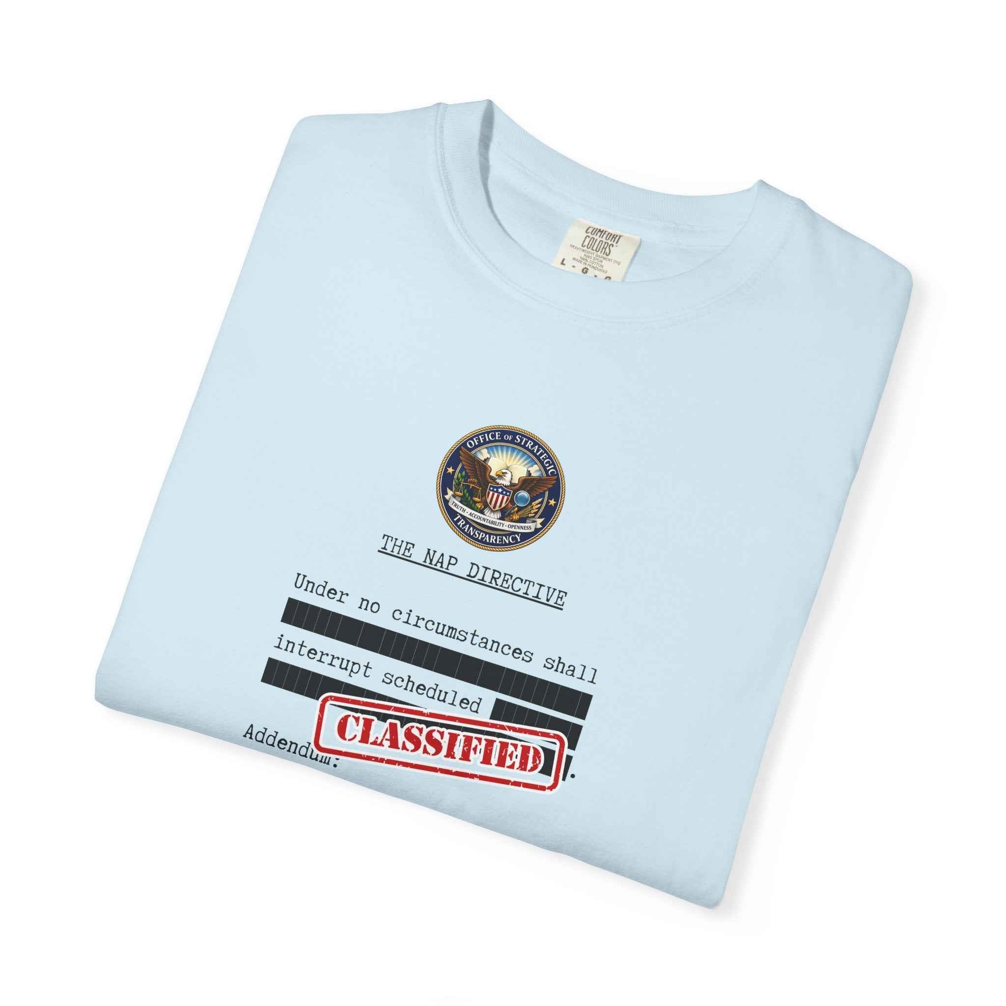 The Nap Directive Unisex T-Shirt – Official Rest Policy Graphic Tee