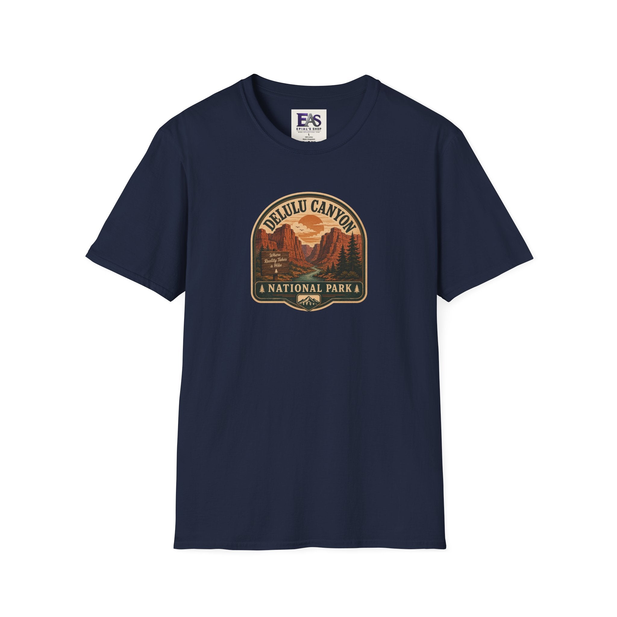 Delulu Canyon National Park Unisex T-Shirt | Funny Retro National Park Parody Tee