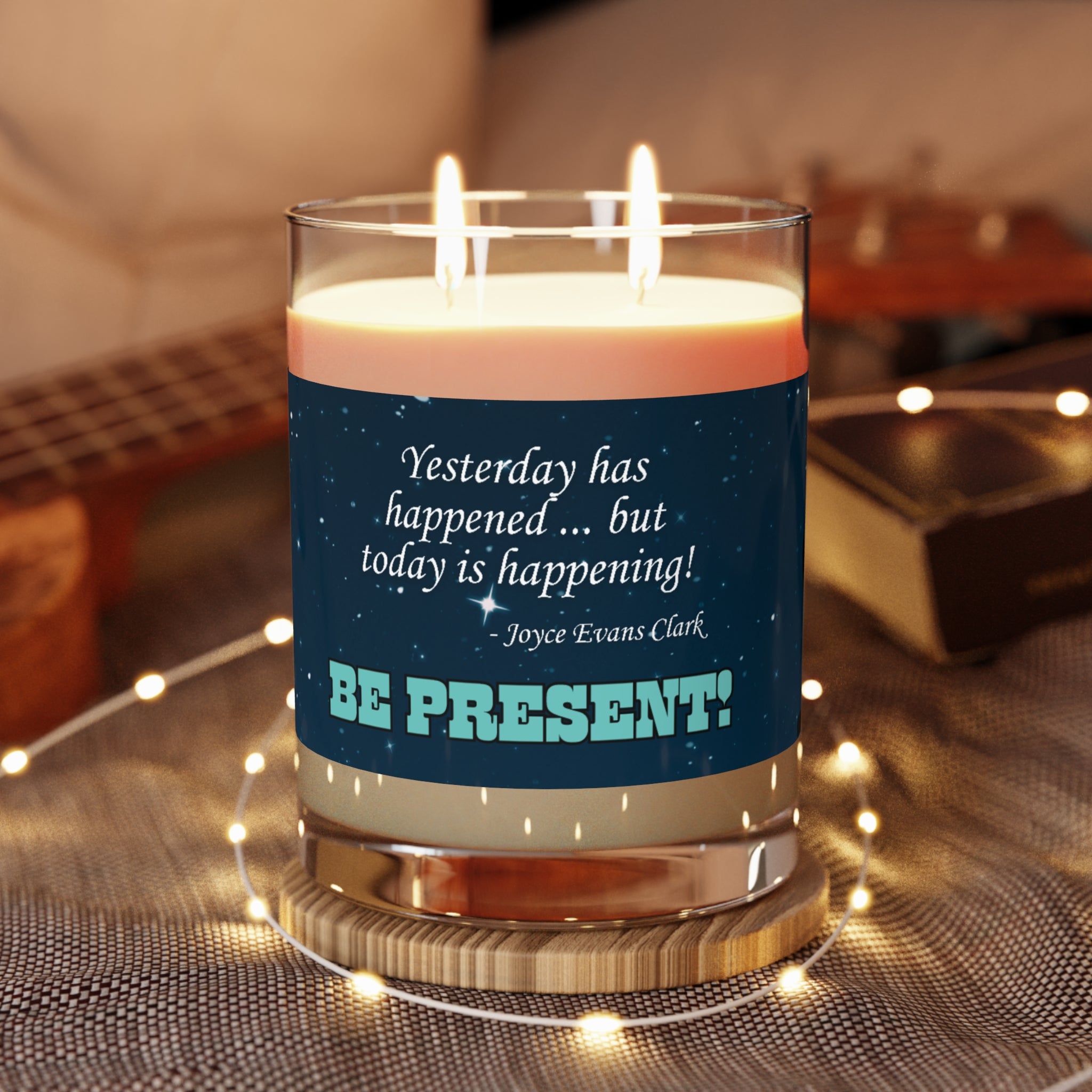 Photo depicting the ​Happening Scented Candle - Full Glass, 11oz from EpiAl's Shop.