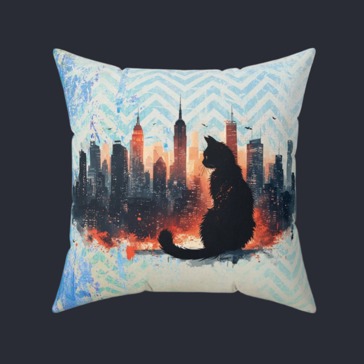 Urban Kitty Decorative Pillow, Home Decor