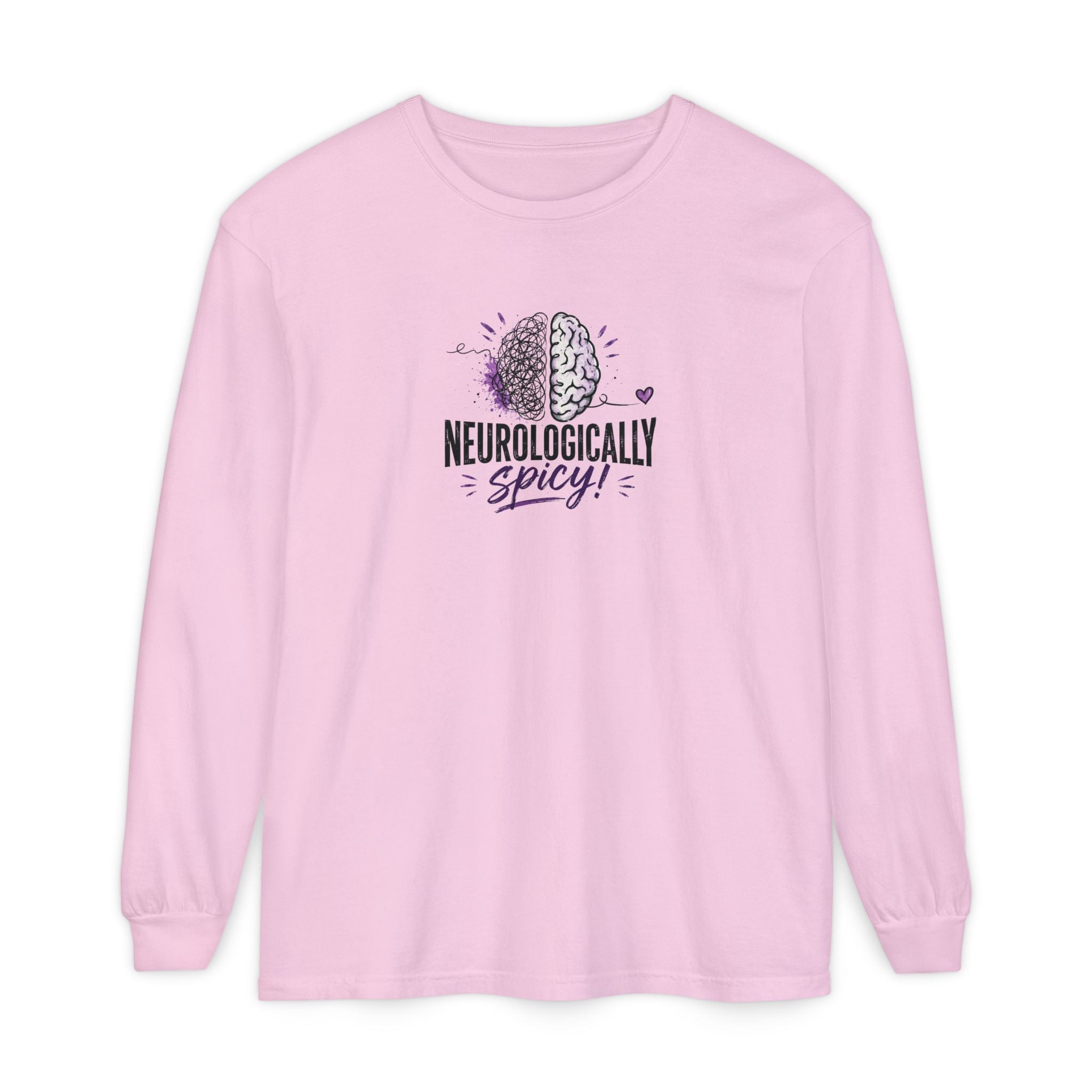 Neurologically Spicy Epilepsy Awareness Garment-Dyed Long Sleeve Shirt