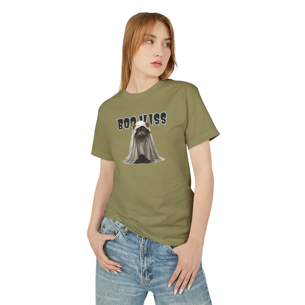 Boo Hiss Ghost Kitty Unisex Tee, Halloween Shirt