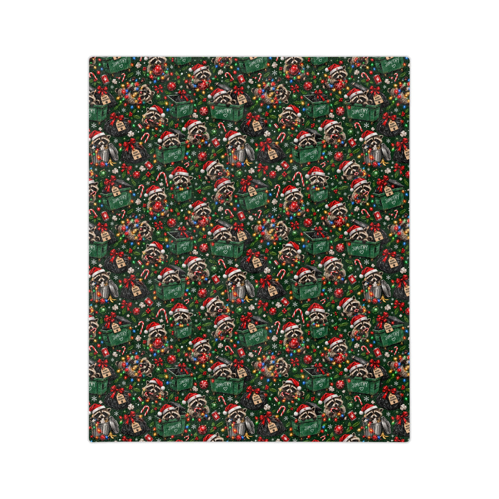 Jimothy’s Merry Trashmas Velveteen Plush Blanket