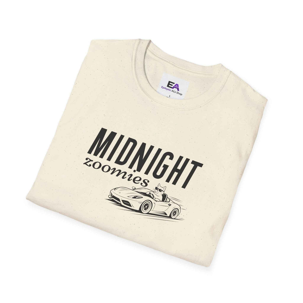 Midnight Zoomies Cat Unisex T-Shirt – Funny Cat Lover Tee