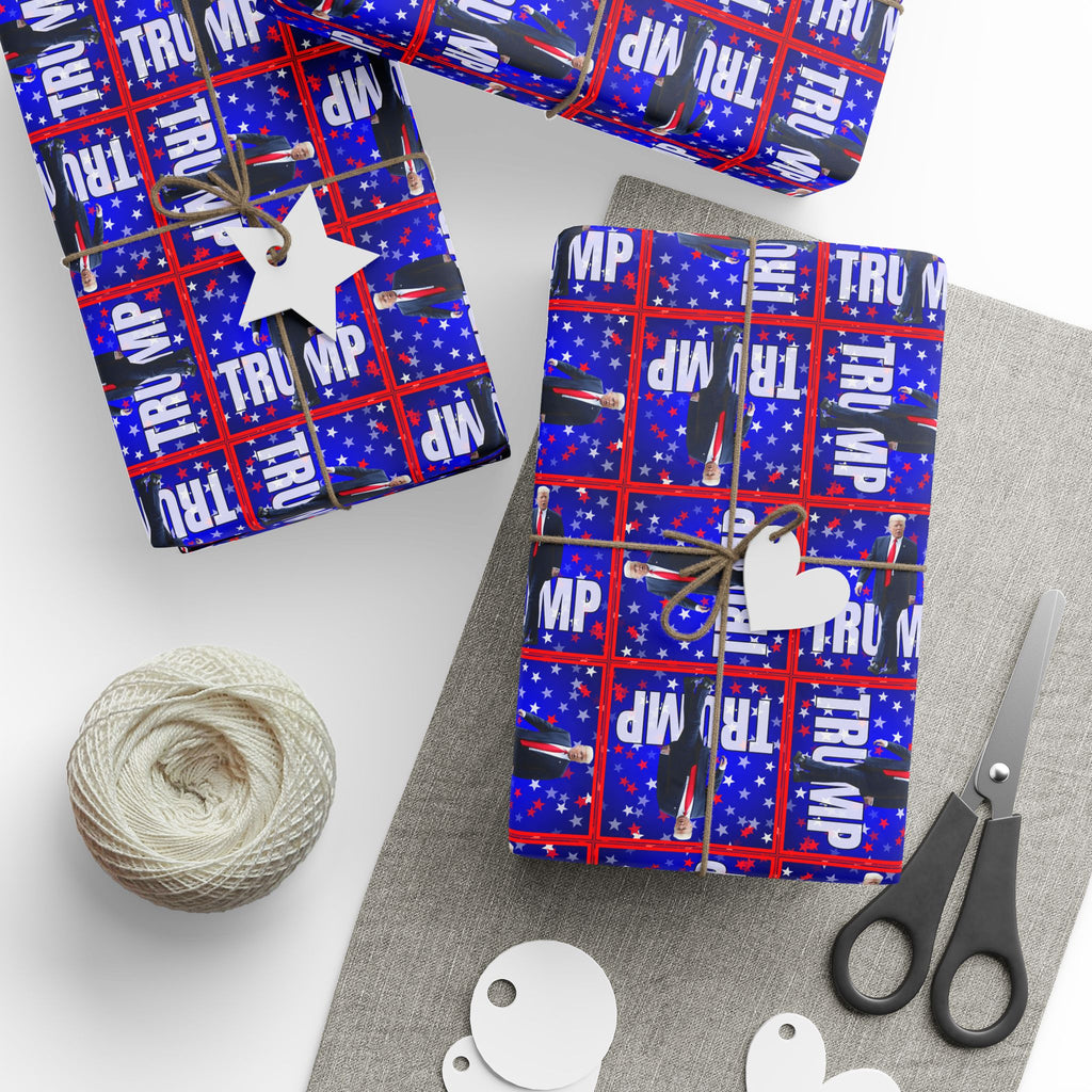 All Occasion Trump Themed Wrapping Paper