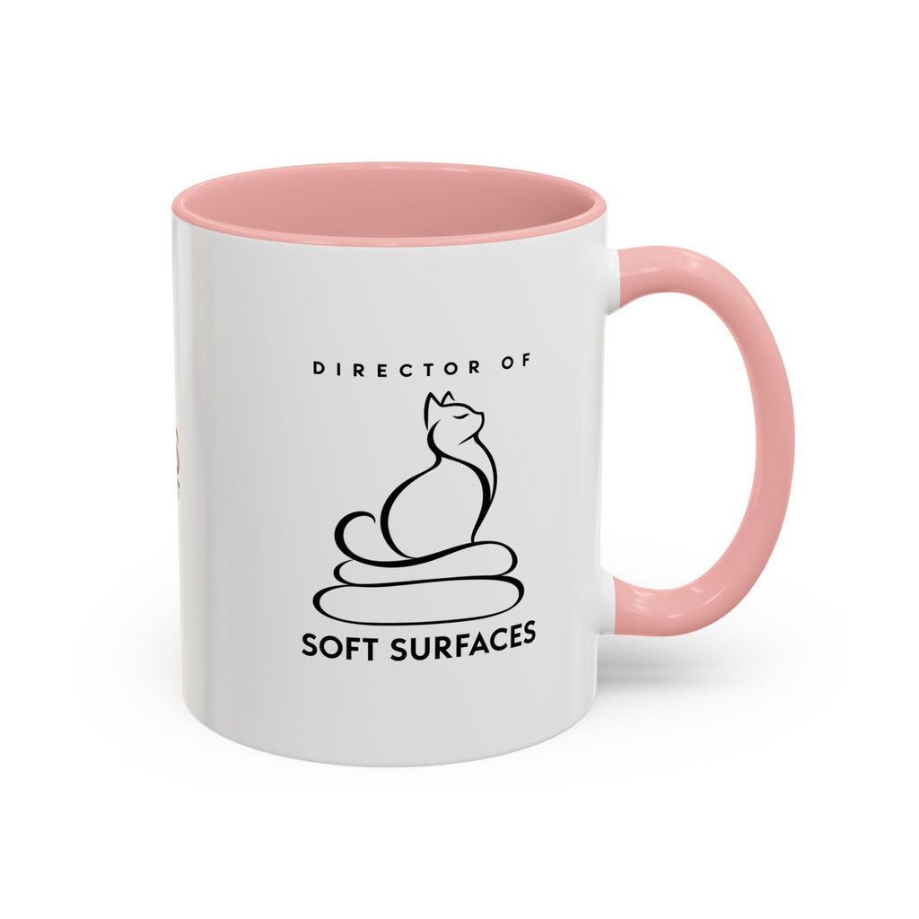 Director of Soft Surfaces Cat Mug | Funny Cat Lover Coffee Cup (11oz/15oz)