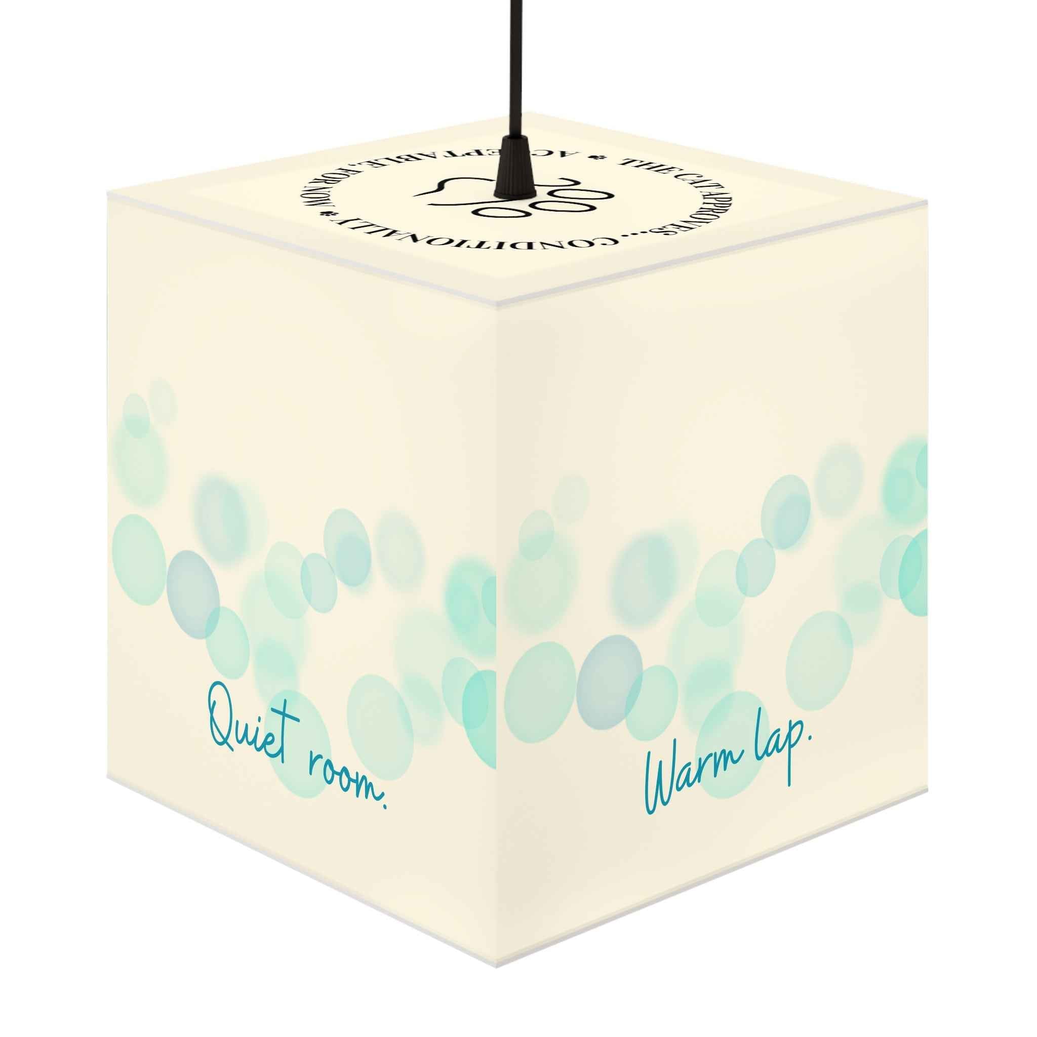 Soft Paws Perfect Day Cat Cube Lamp – Cozy Cat Lover Accent Light