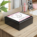 I Tolerate You – Line Art Cat Heart Black Jewelry Box (Valentine Edition)