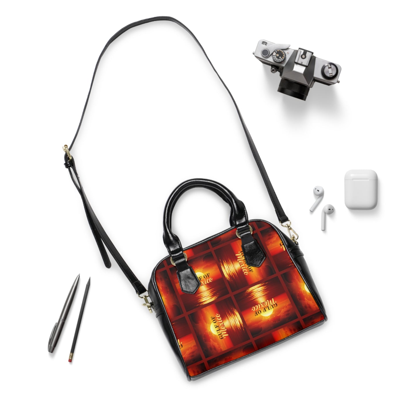 Sunset Gulf of Mexico Shoulder Handbag - Stylish Tote