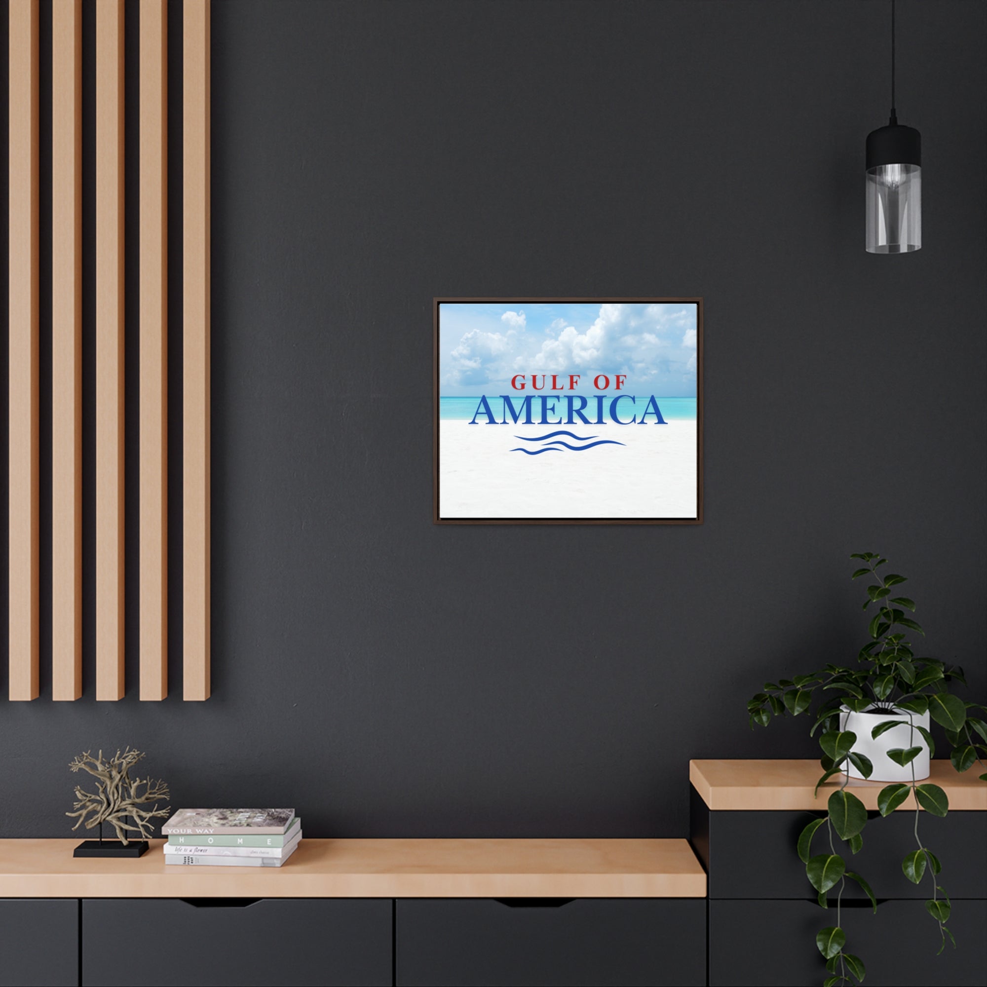American Gulf Canvas Wrap - Coastal Wall Art for Beach Lovers