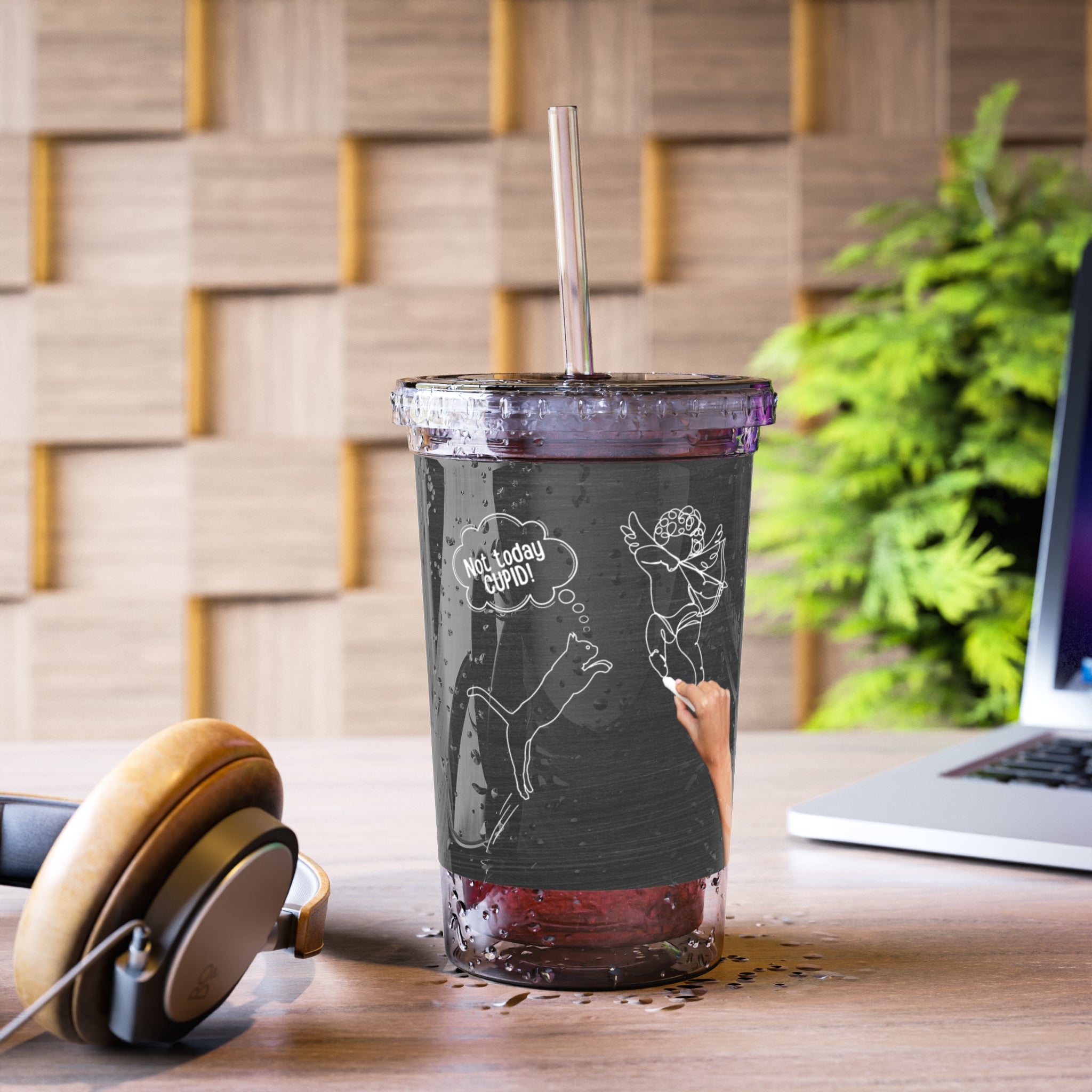 Not Today Cupid Valentines Day Suave Acrylic Cup - EpiAl's Shop