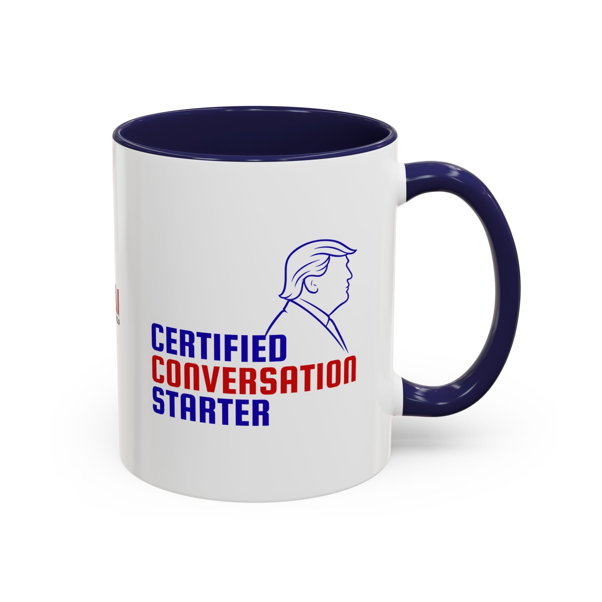 Certified Conversation Starter Mug | Political Parody Coffee Cup