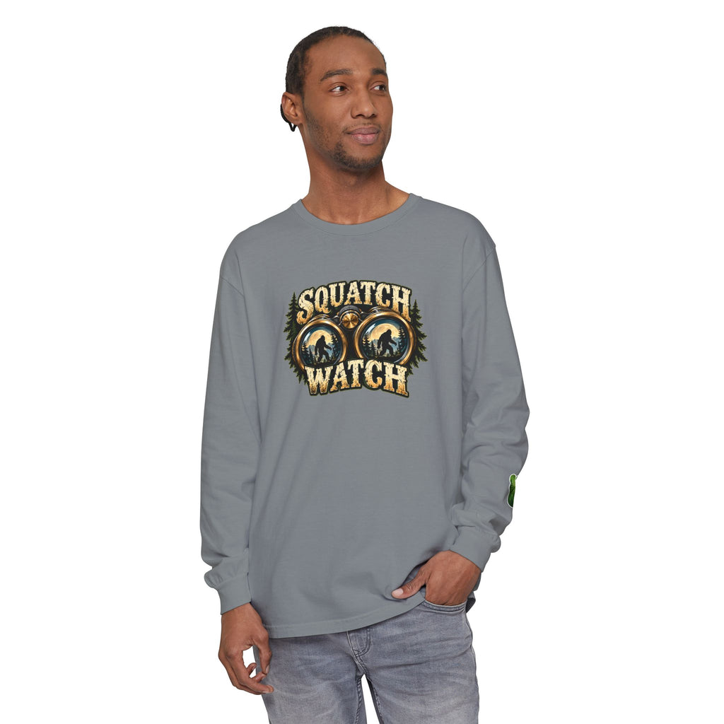 Squatch Watch Bigfoot Long Sleeve Shirt | Sasquatch Graphic Tee