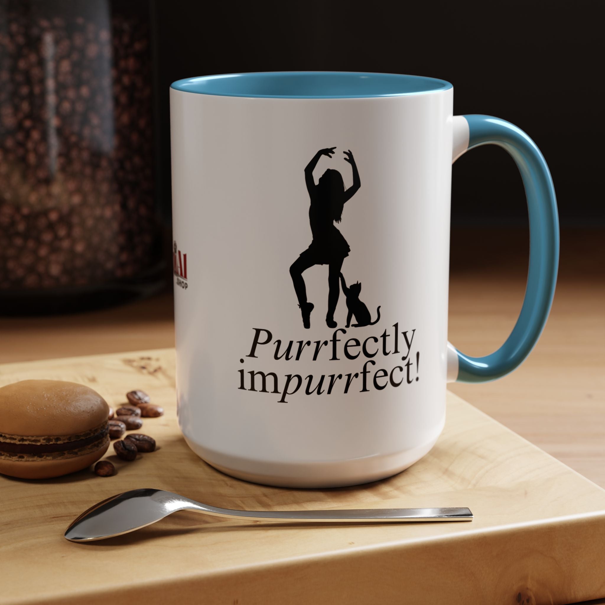 Purrfectly Impurrfect Accent Coffee Mug (11, 15oz)