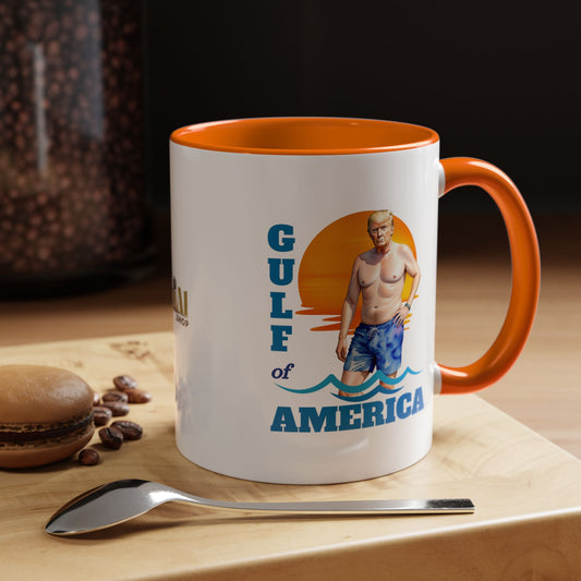 Humorous Gulf of America Coffee Mug - 11/15oz Accent Mug for Fun Lovers