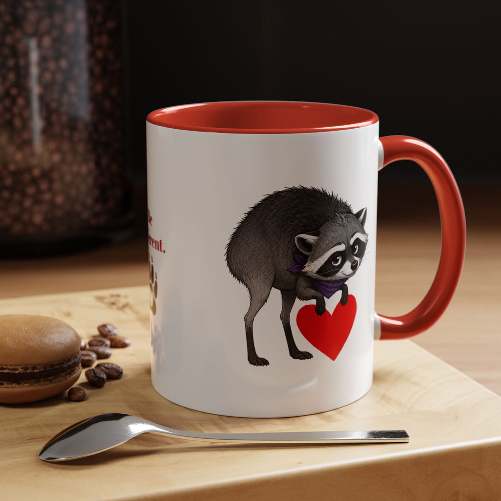 Jimothy “Be Different” Raccoon Mug