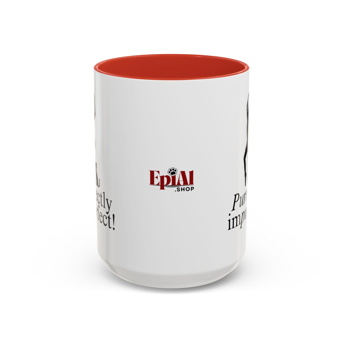 Purrfectly Impurrfect Accent Coffee Mug (11, 15oz)
