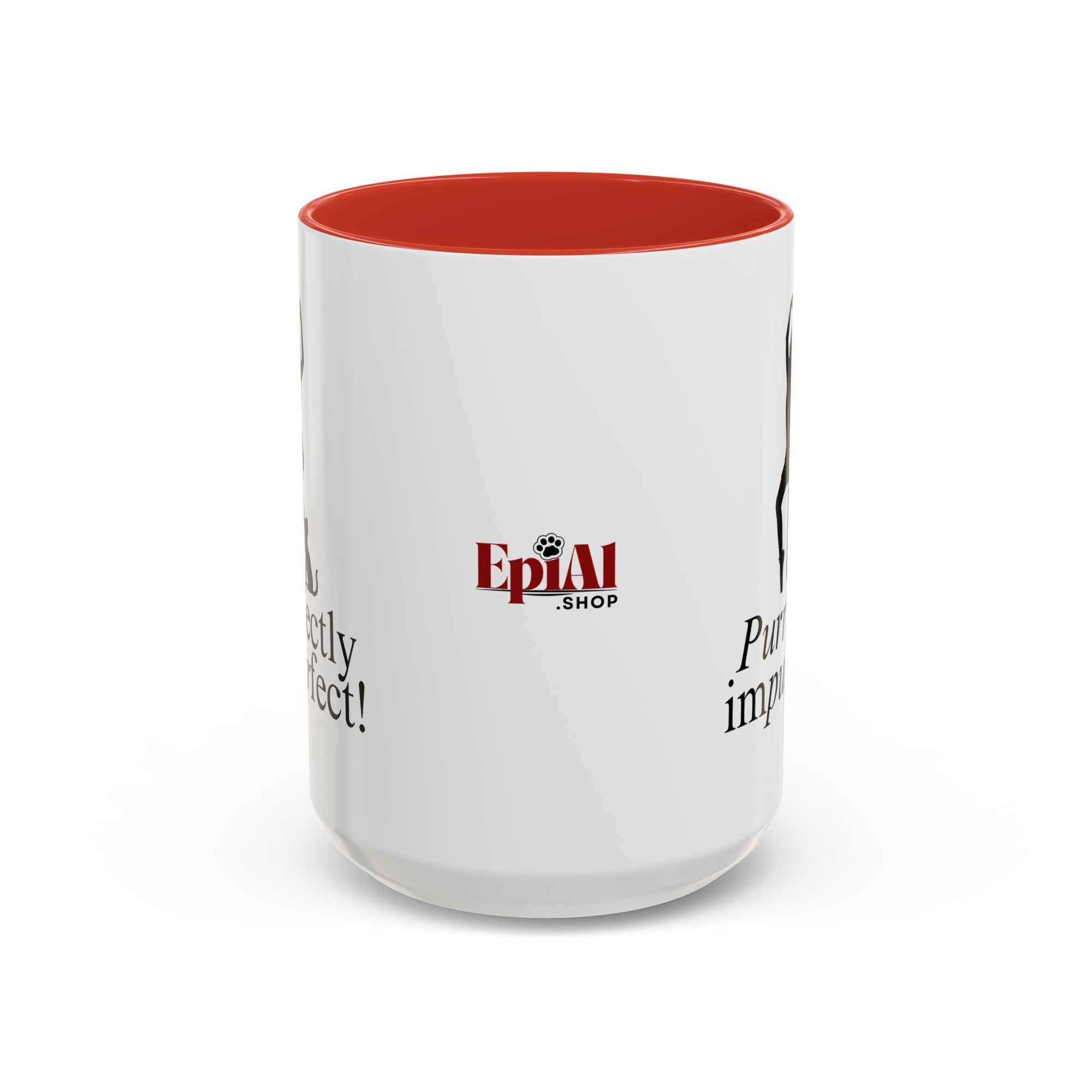Purrfectly Impurrfect Accent Coffee Mug (11, 15oz)