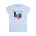 80's Cat Lady Graphic Tee - Fun Retro Style for Cat Lovers - Clothing, T-shirts - EpiAl's Shop