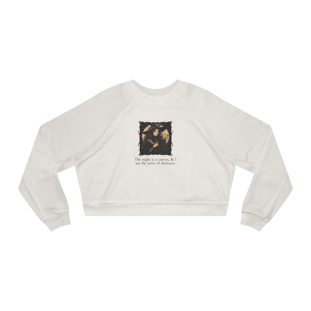 Artist of Darkness Women's Cropped Fleece Pullover