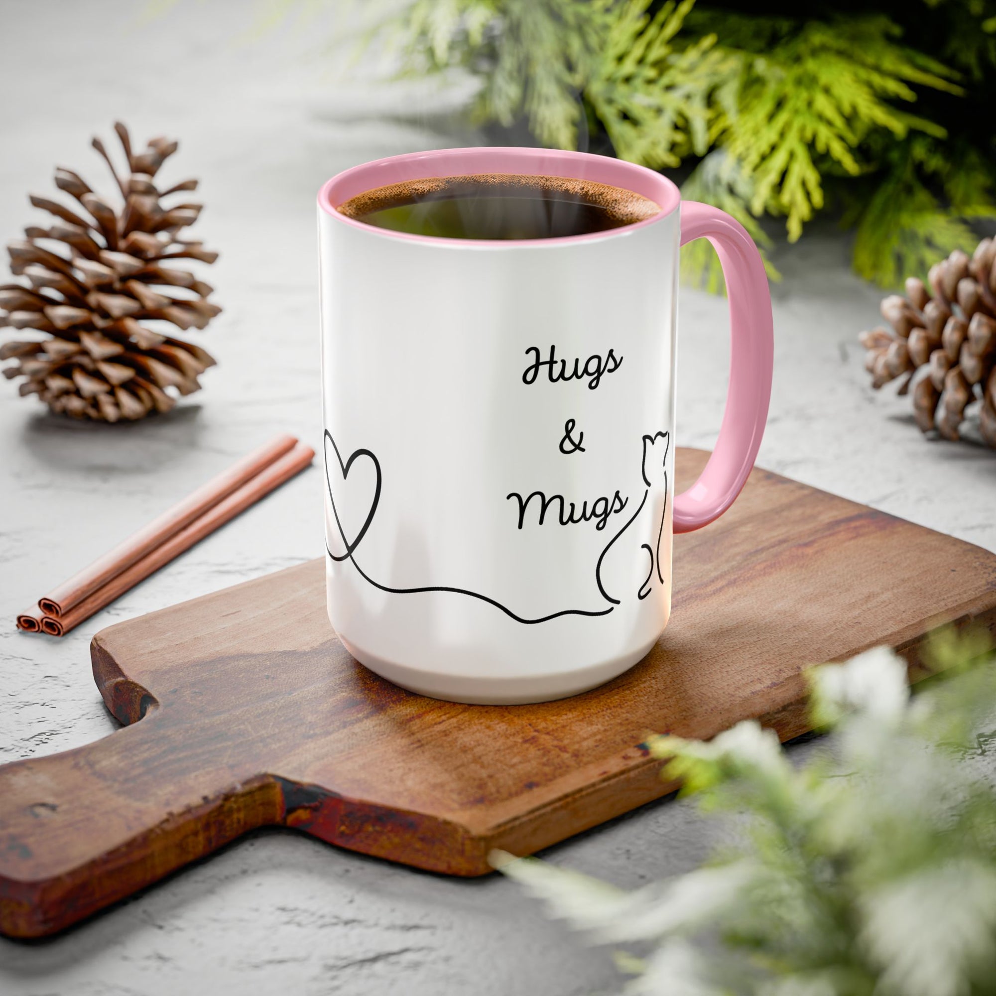 Hugs & Mugs Vibrant Color Coffee Mug