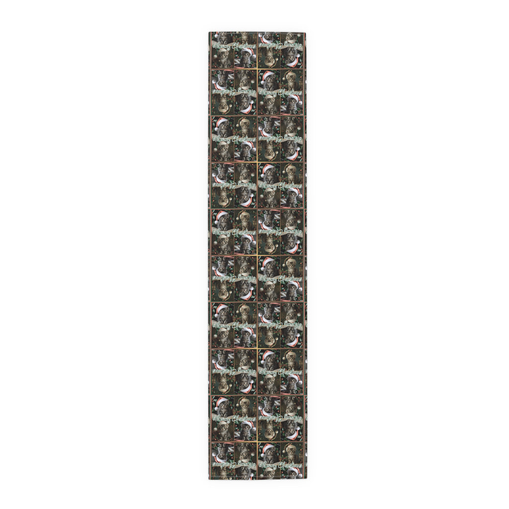 Meowy Christmas Festive Table Runner