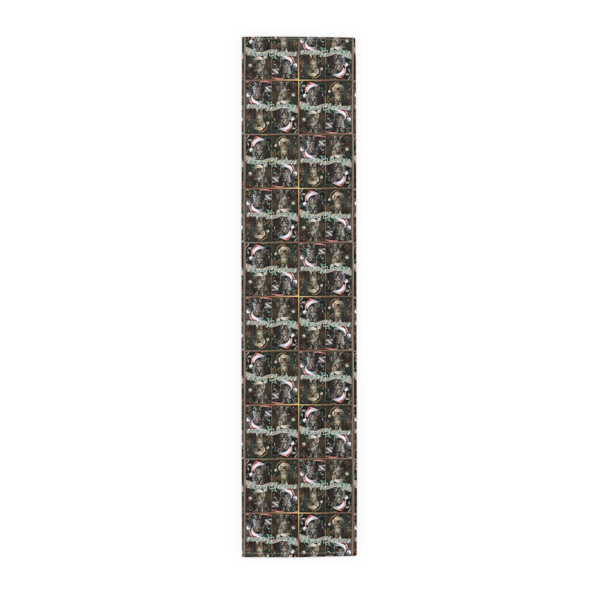 Meowy Christmas Festive Table Runner