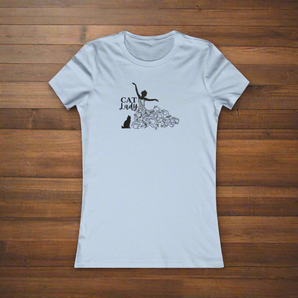 Swirly Cat Lady Women's Favorite Tee - EpiAl's Shop