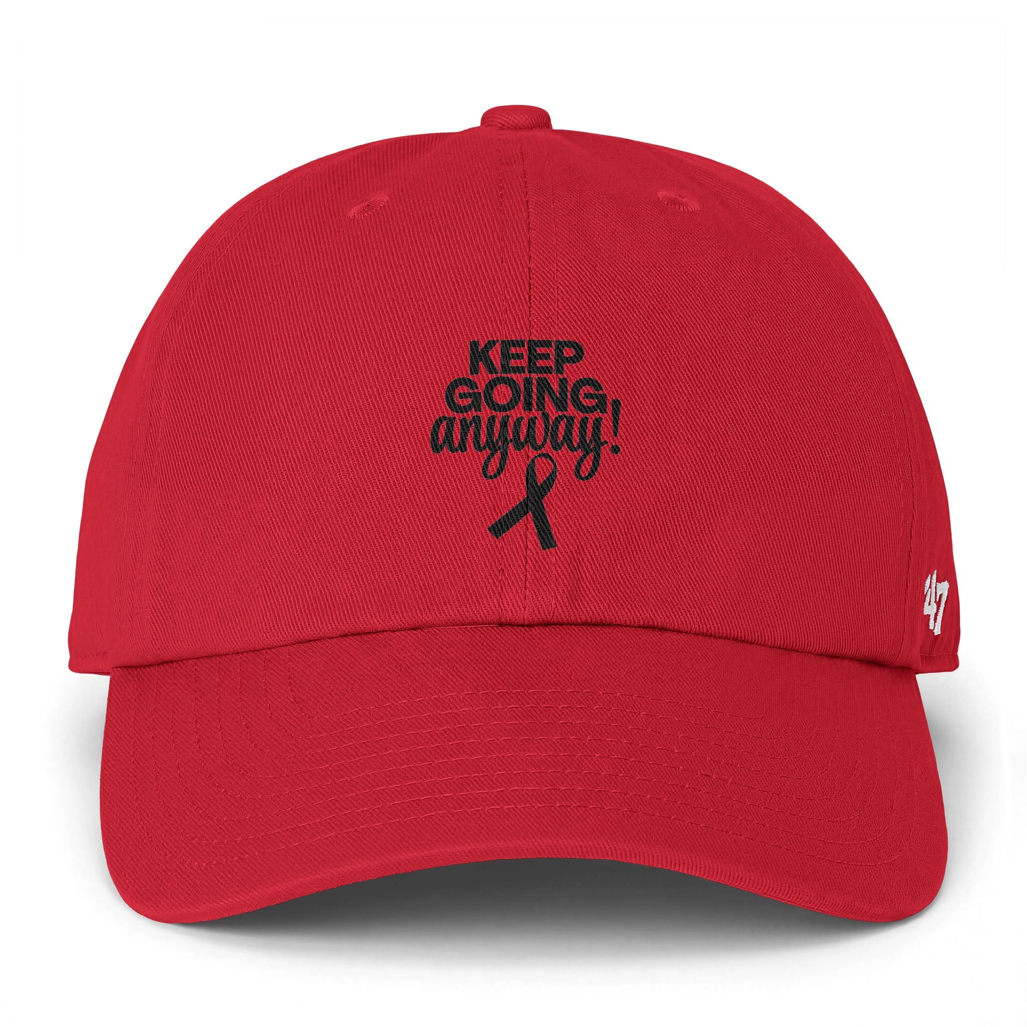 Keep Going Anyway Awareness Ribbon Dad Hat