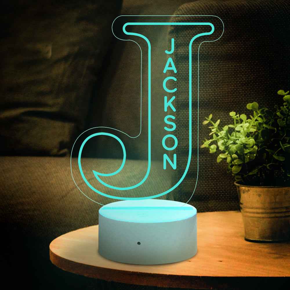 LED A–Z Personalized Lamp | “Yes, It’s Your Name. Obviously.”