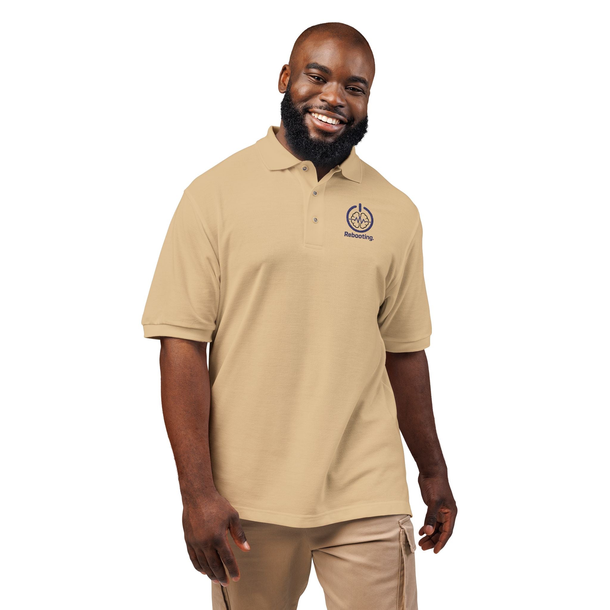 Rebooting Embroidered Polo Shirt
