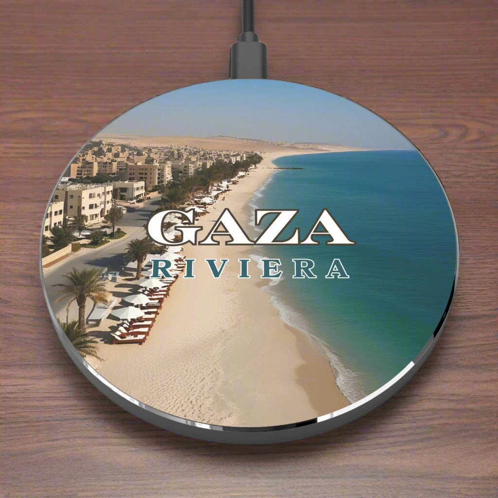Gaza Riviera Resort Wireless Charger Printify