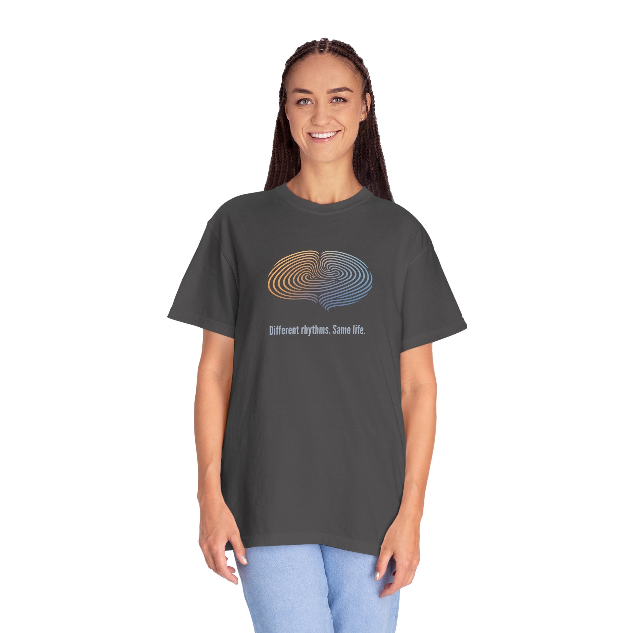 Different Rhythms. Same Life. — Epilepsy Awareness Unisex T-Shirt