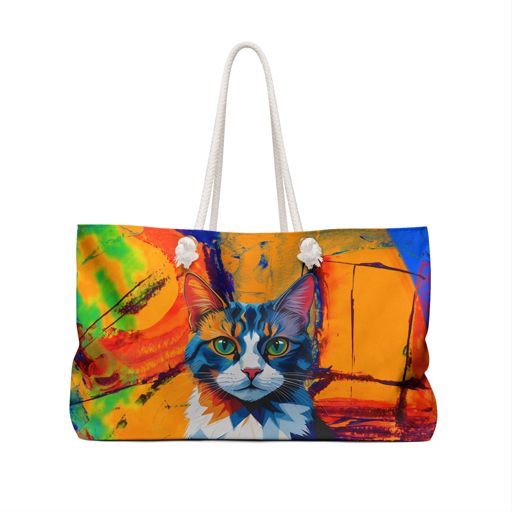 Abstract Cat Weekender Bag/Handbag