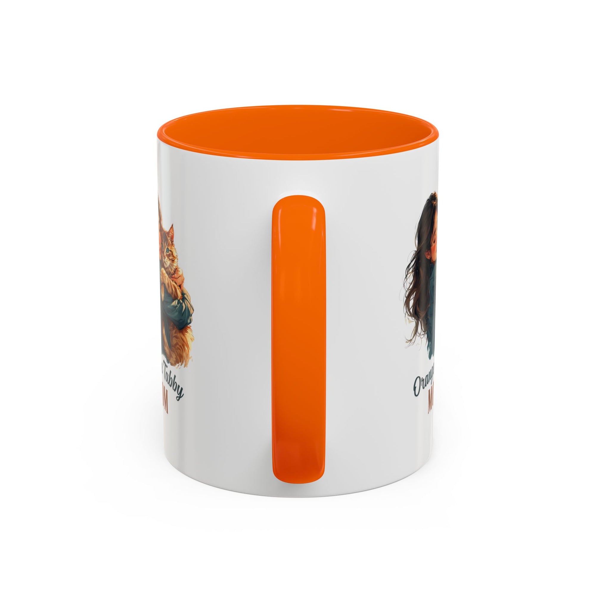 Charming Orange Tabby Mom Coffee Mug – Perfect Gift for Cat Lovers