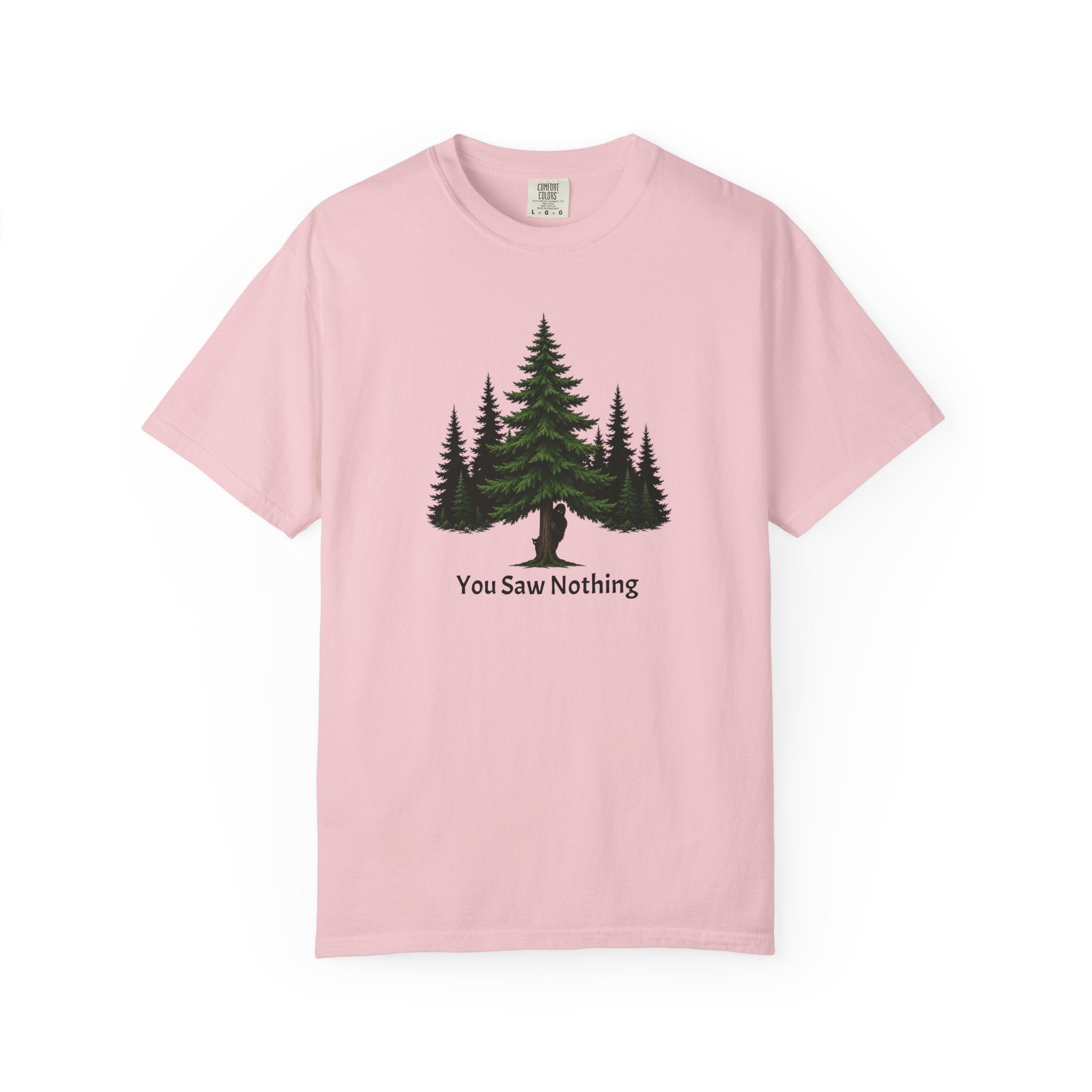 You Saw Nothing Bigfoot & Cat Garment-Dyed T-Shirt