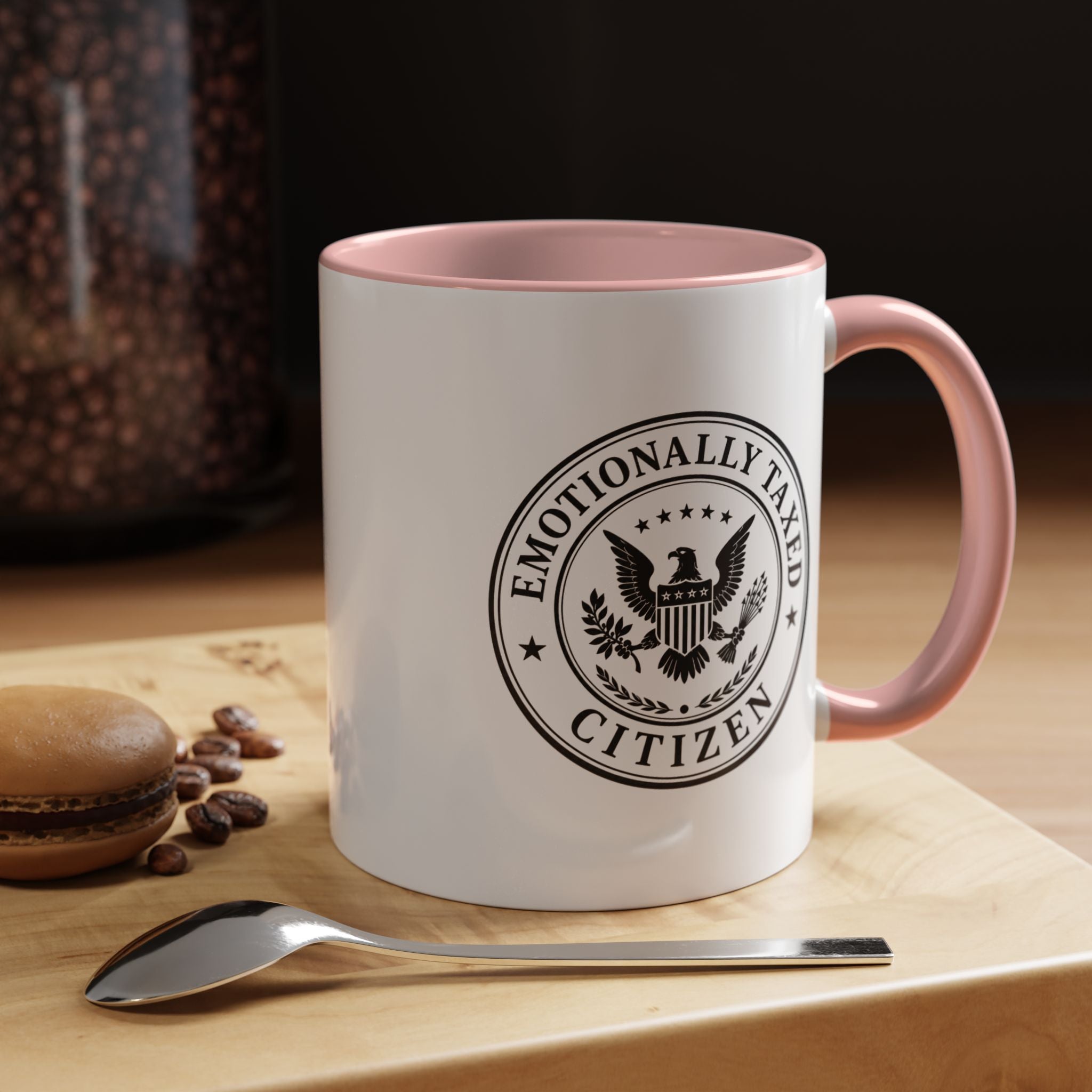 Emotionally Taxed Citizen Accent Mug | Existential Office Mug