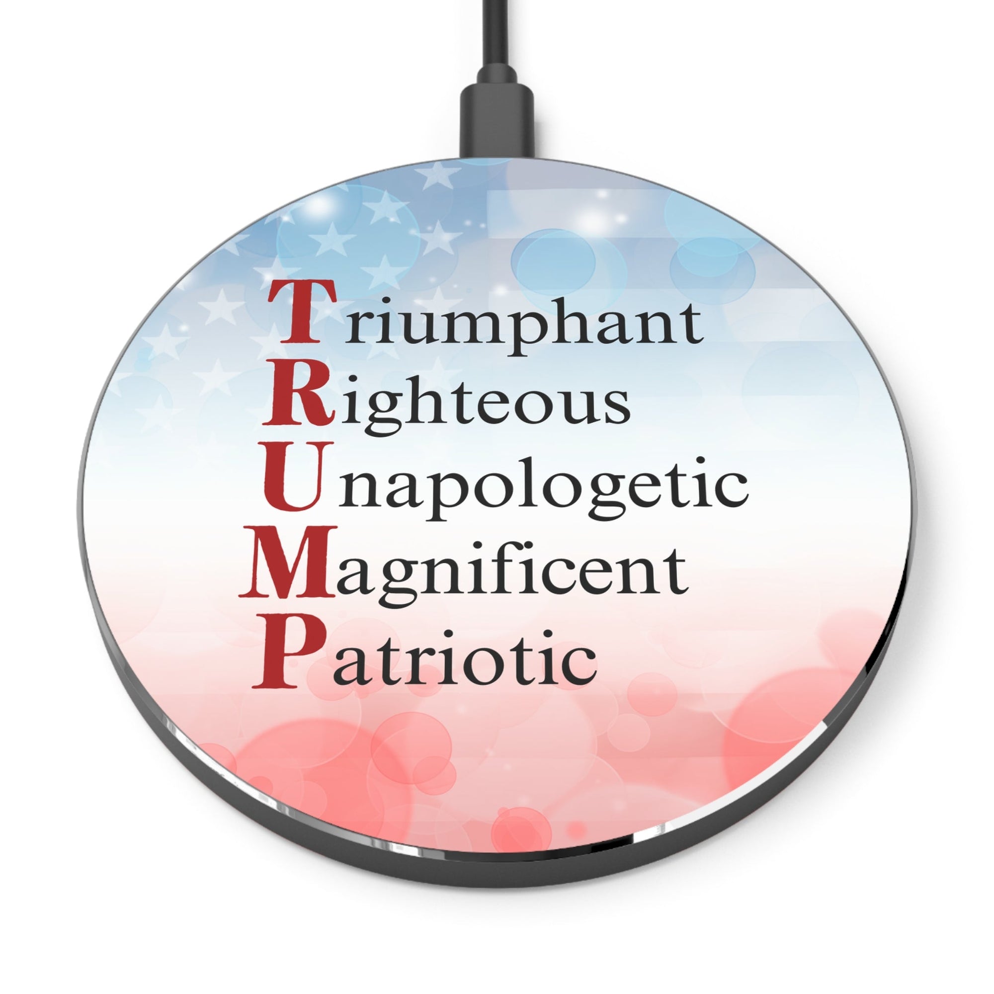 Fast Charging Pad with Pro-Trump Acronym Printify