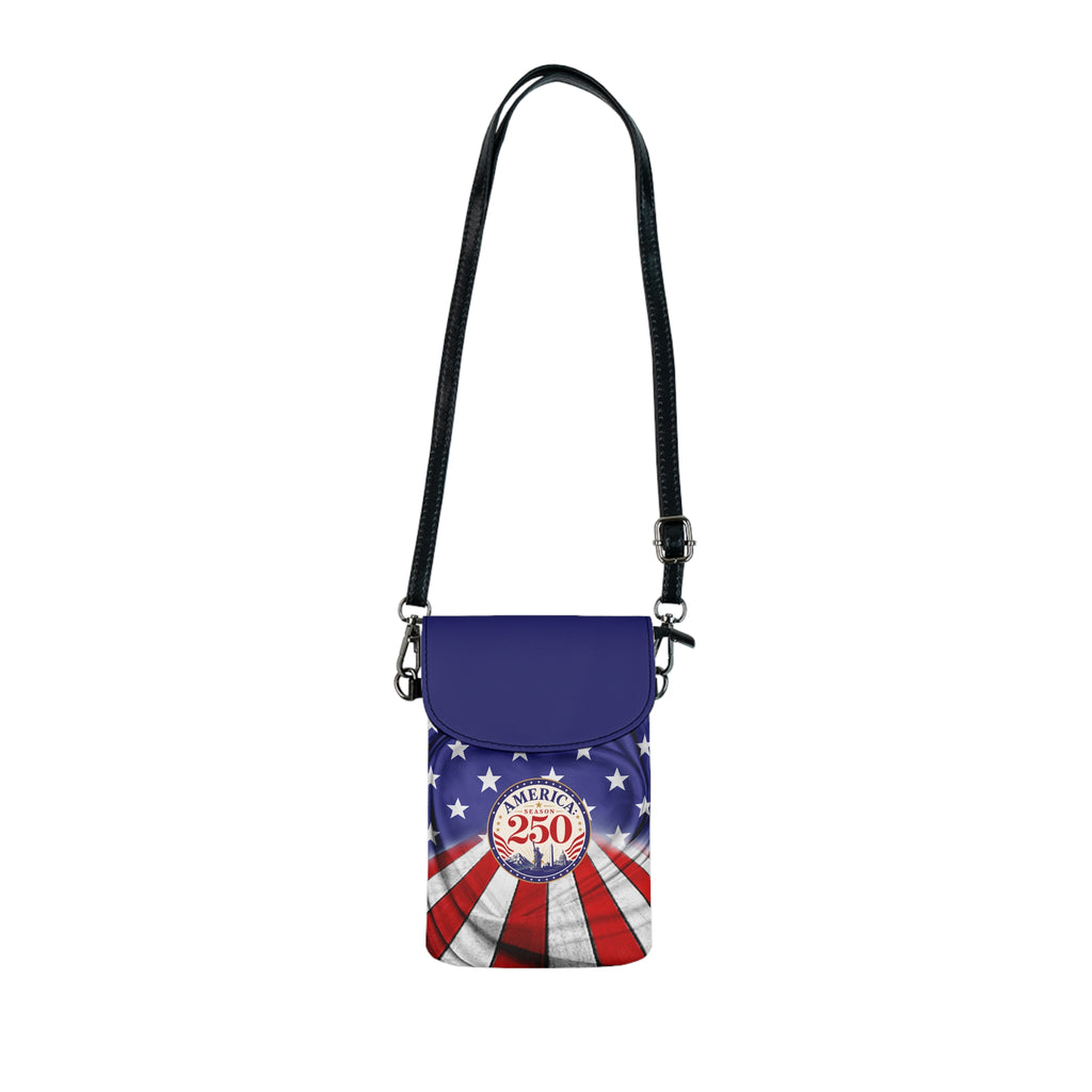 America Season 250 Crossbody Phone Wallet | Patriotic Cell Phone Purse