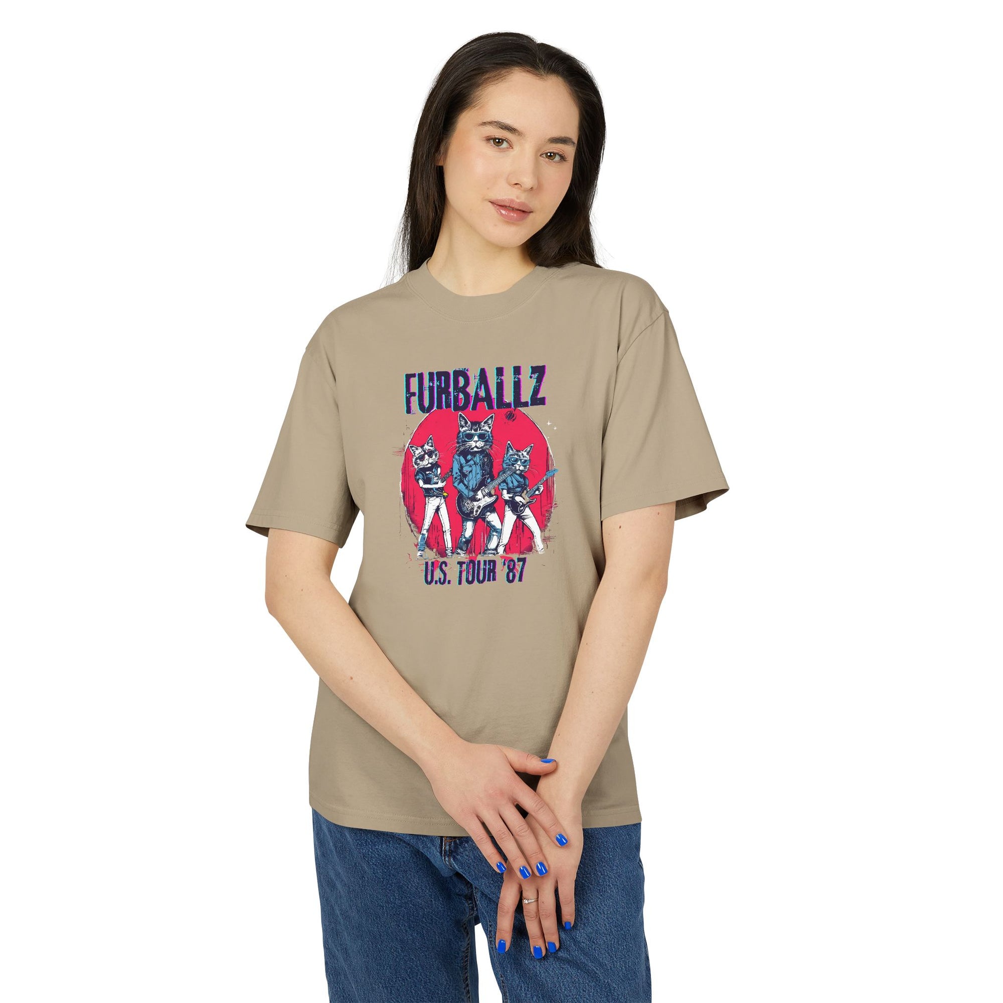 Furrballz Vintage 80s Style Graphic Band Tee