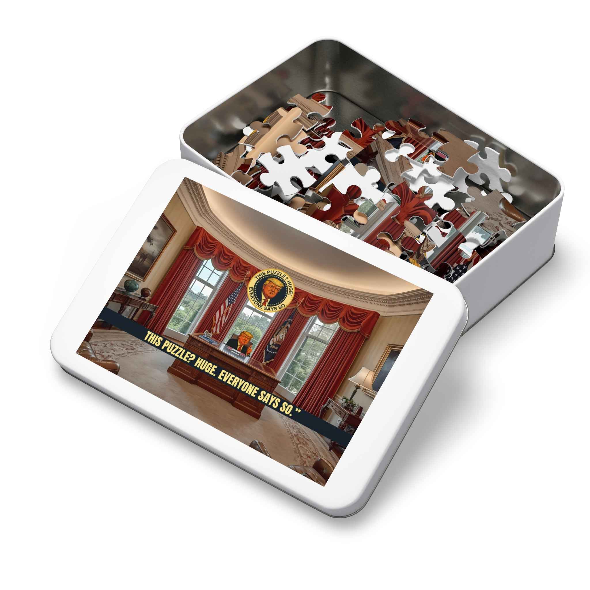 “This Puzzle? Huge. Everyone Says So.” Political Parody Jigsaw Puzzle