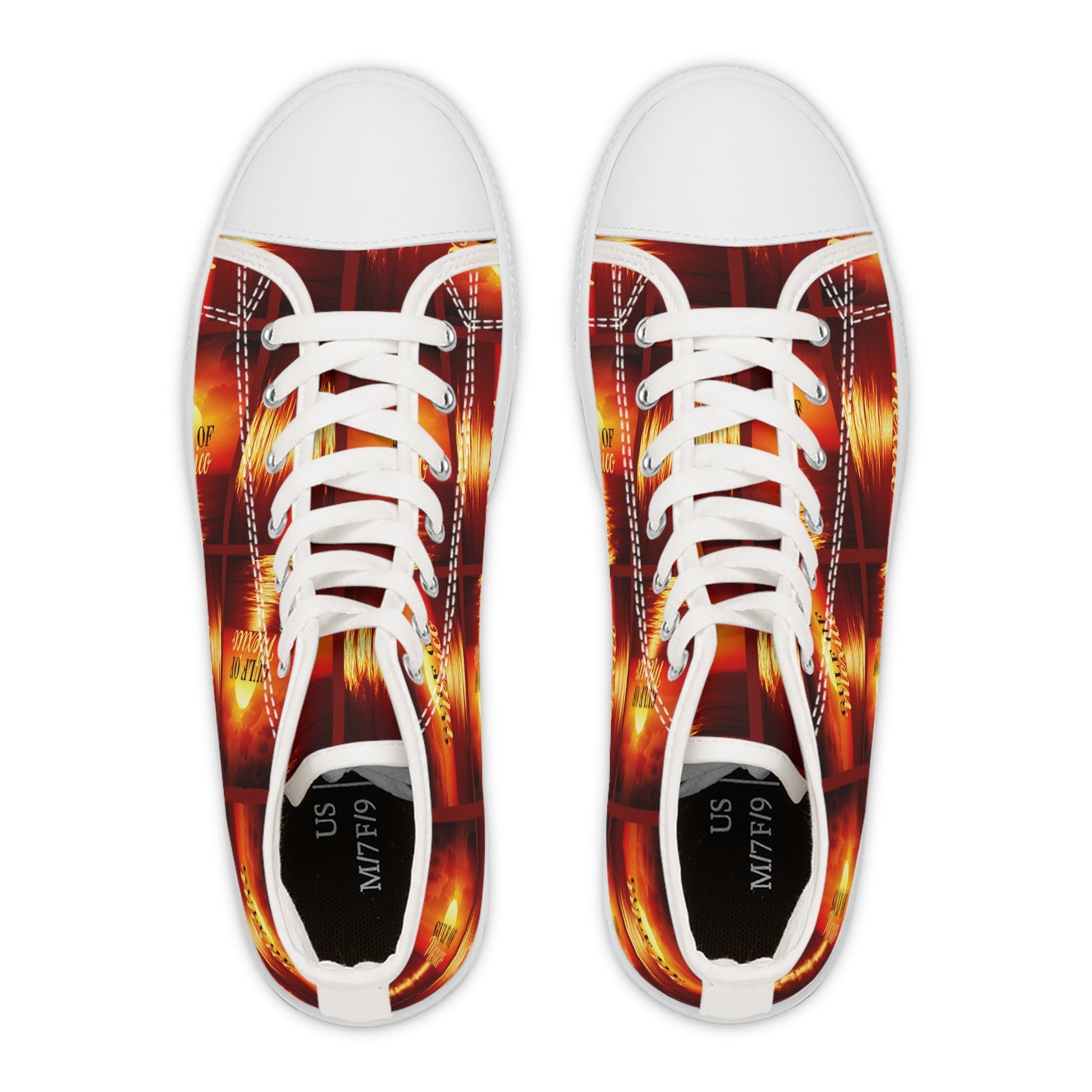 Gulf of Mexico Women's High Top Sneakers - Unique Stylish Footwear Printify