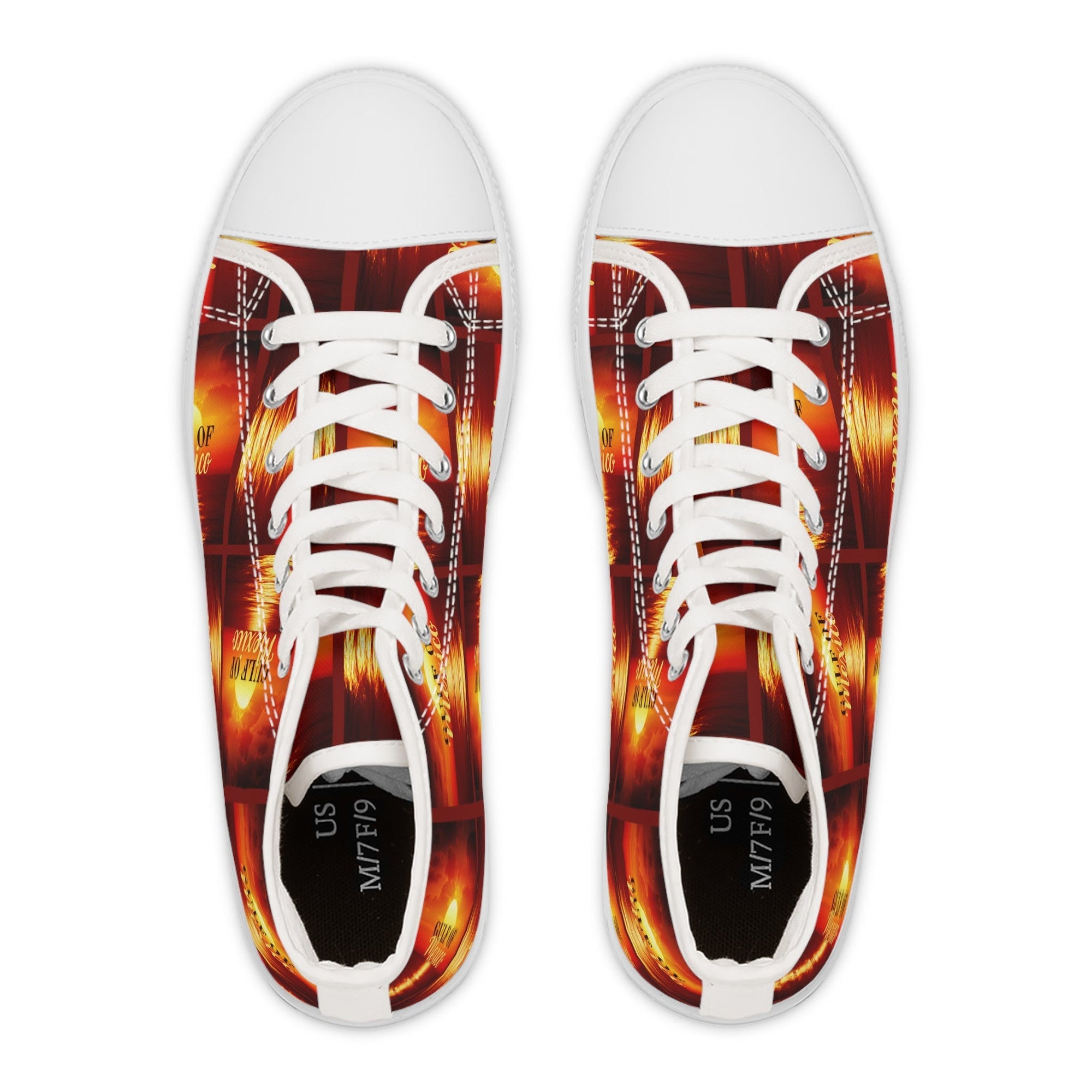 Gulf of Mexico Women's High Top Sneakers - Unique Stylish Footwear Printify